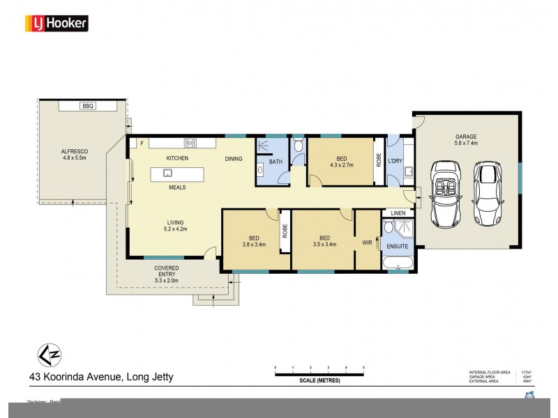 43 Koorinda Avenue, Long Jetty NSW 2261 Floorplan