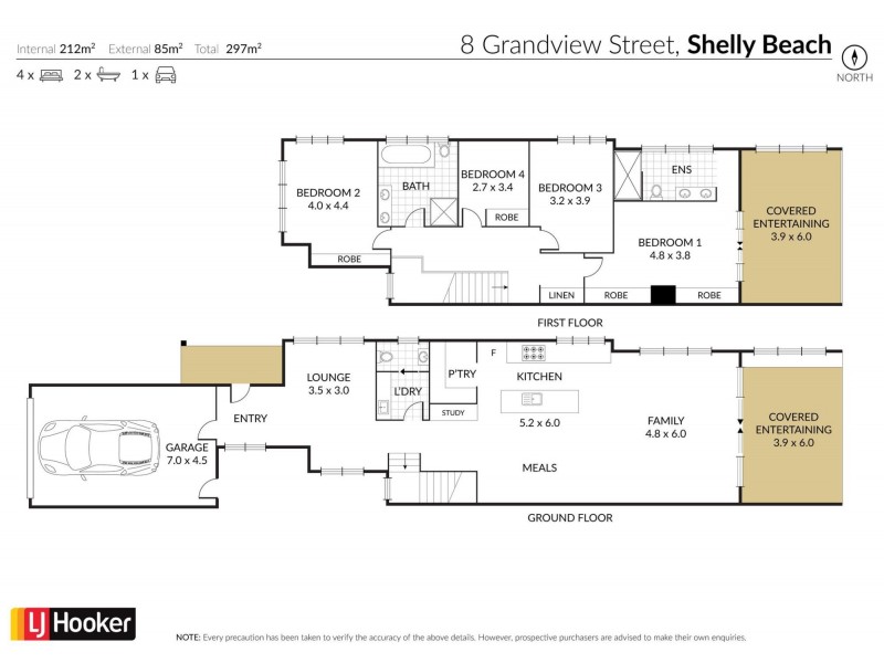 8 Grandview Street, Shelly Beach NSW 2261 Floorplan
