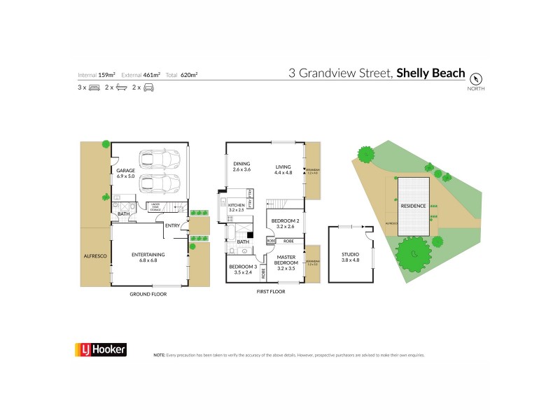 3 Grandview Street, Shelly Beach NSW 2261 Floorplan