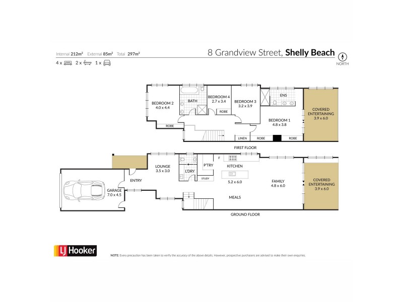 8 Grandview Street, Shelly Beach NSW 2261 Floorplan