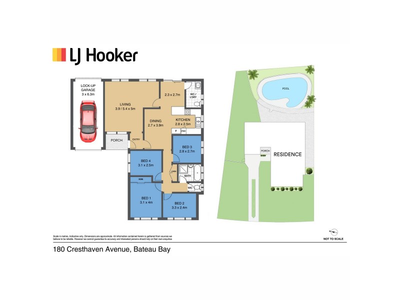 180 Cresthaven Avenue, Bateau Bay NSW 2261 Floorplan