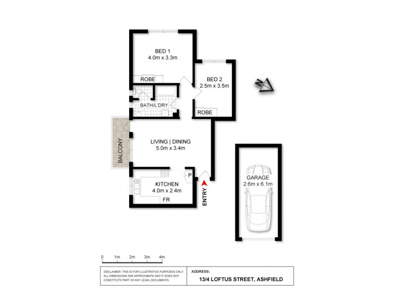 13/4 Loftus Street, Ashfield NSW 2131 Floorplan