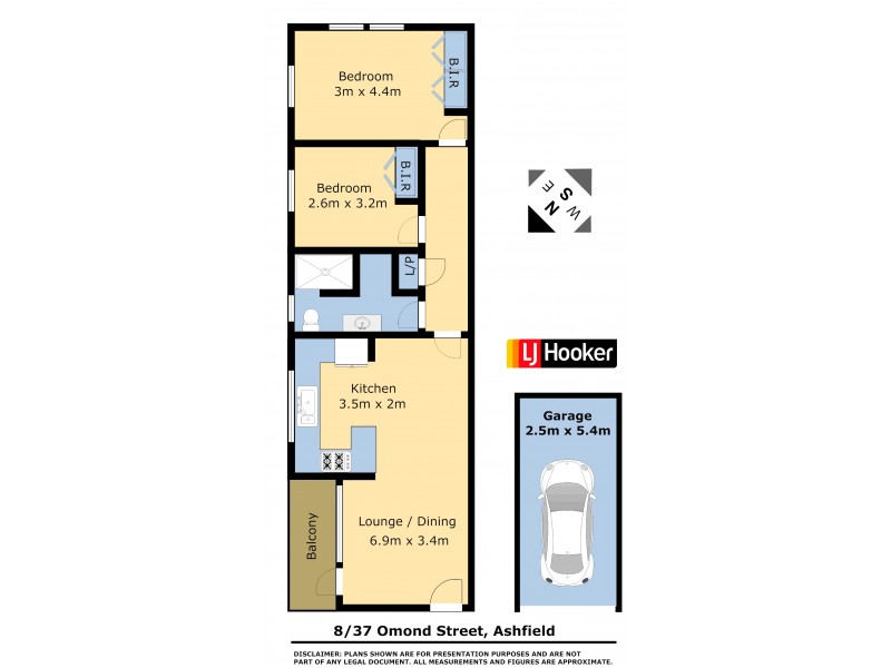 8/37 Ormond Street, Ashfield NSW 2131 Floorplan