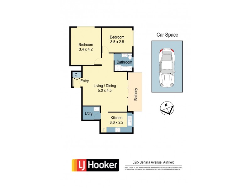 32/5 Benalla Avenue, Ashfield NSW 2131 Floorplan
