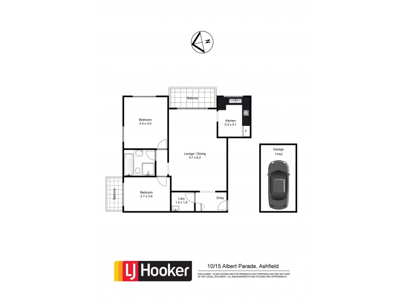 10/15 Albert Parade, Ashfield NSW 2131 Floorplan