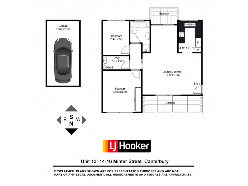 13/14-16 Minter Street, Canterbury NSW 2193 Floorplan