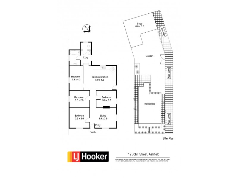 12 John Street, Ashfield NSW 2131 Floorplan