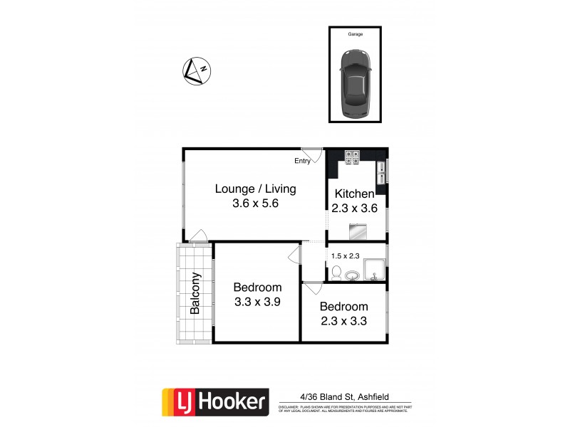 4/36 Bland Street, Ashfield NSW 2131 Floorplan