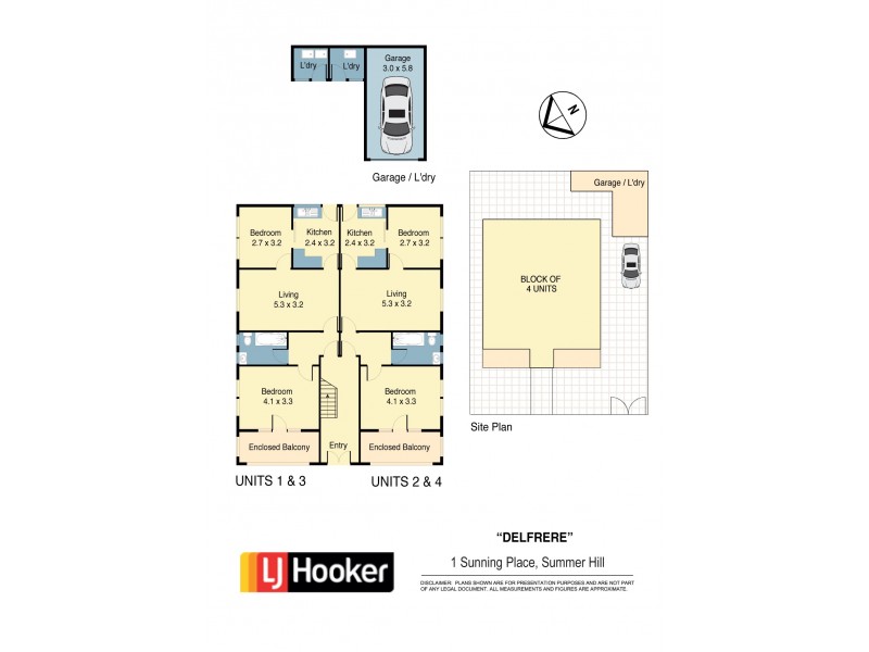 1-4/1 Sunning Place, Summer Hill NSW 2130 Floorplan