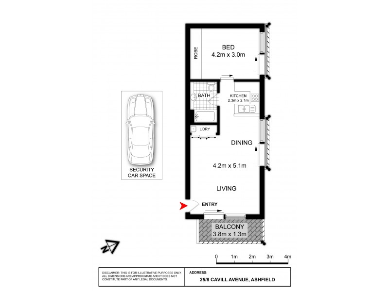 25/8 Cavill Avenue, Ashfield NSW 2131 Floorplan