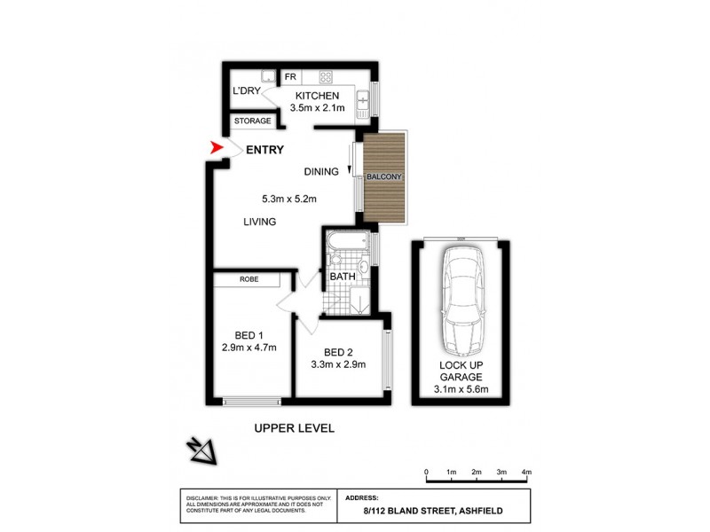 8/112 Bland Street, Ashfield NSW 2131 Floorplan