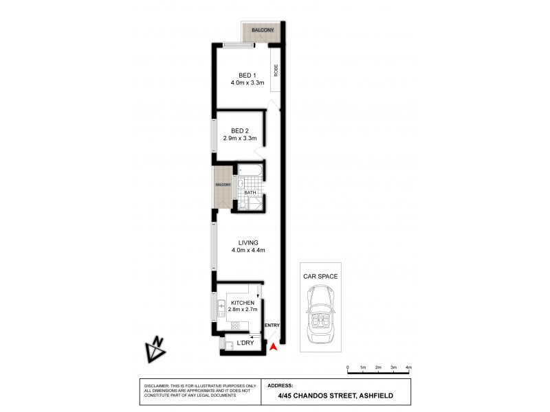 4/45 Chandos Street, Ashfield NSW 2131 Floorplan