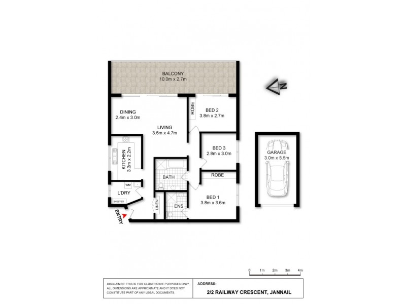 2/2 Railway Cres, Jannali NSW 2226 Floorplan