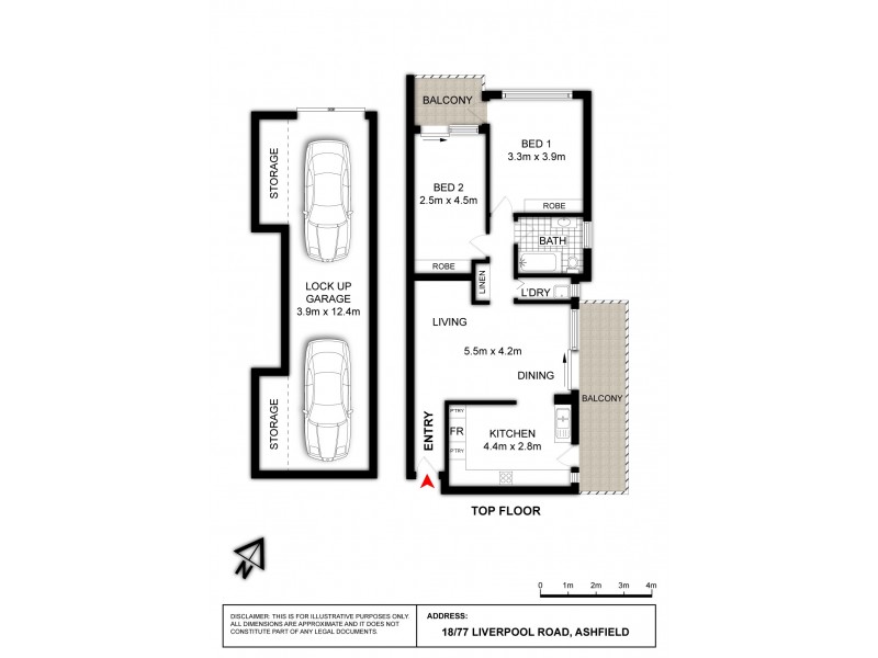 18/77 Liverpool Road, Ashfield NSW 2131 Floorplan