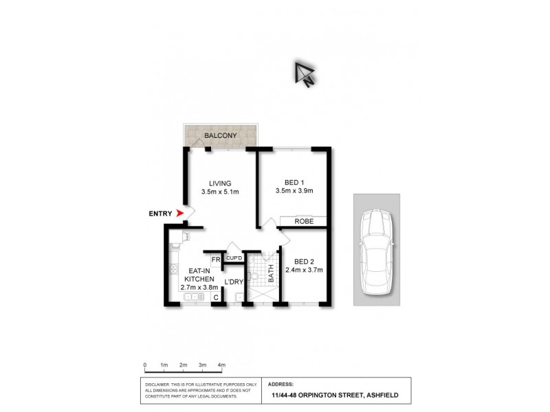 11/44 Orpington Street, Ashfield NSW 2131 Floorplan