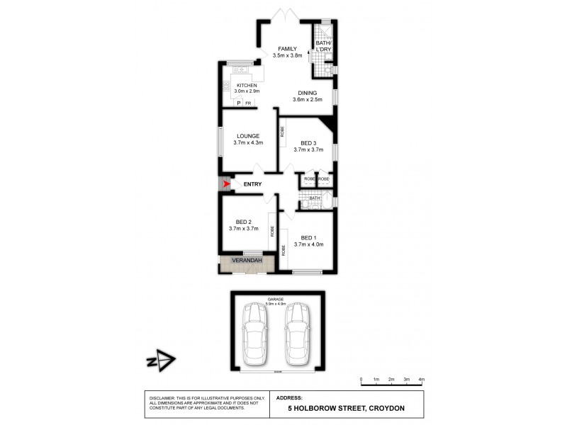 5 Holborow Street, Croydon NSW 2132 Floorplan