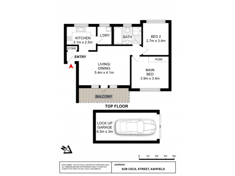 6/28 Cecil Street, Ashfield NSW 2131 Floorplan