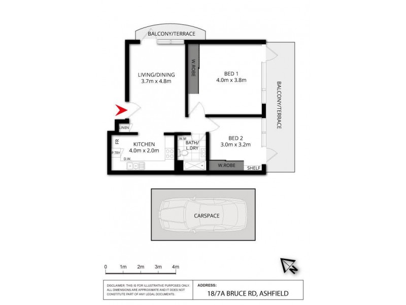18/7a Bruce Street, Ashfield NSW 2131 Floorplan