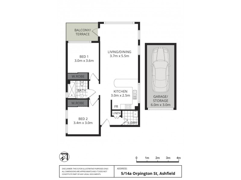 5/14a Orpington Street, Ashfield NSW 2131 Floorplan