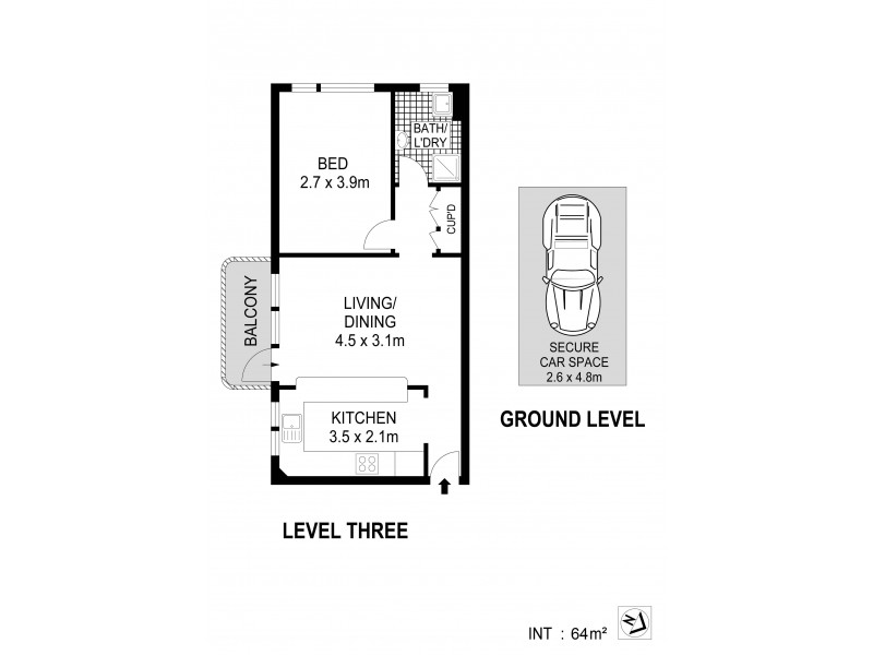15/7 Bruce Street, Ashfield NSW 2131 Floorplan