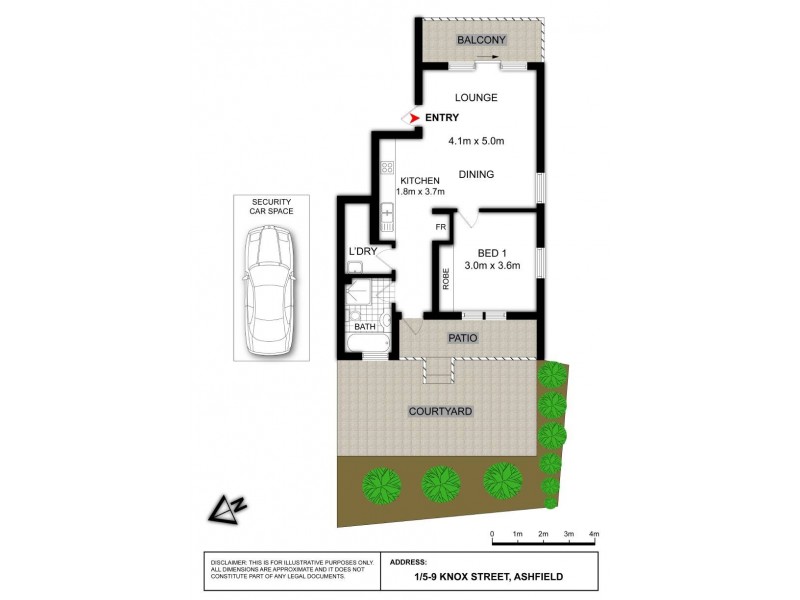 1/5 Knox Street, Ashfield NSW 2131 Floorplan