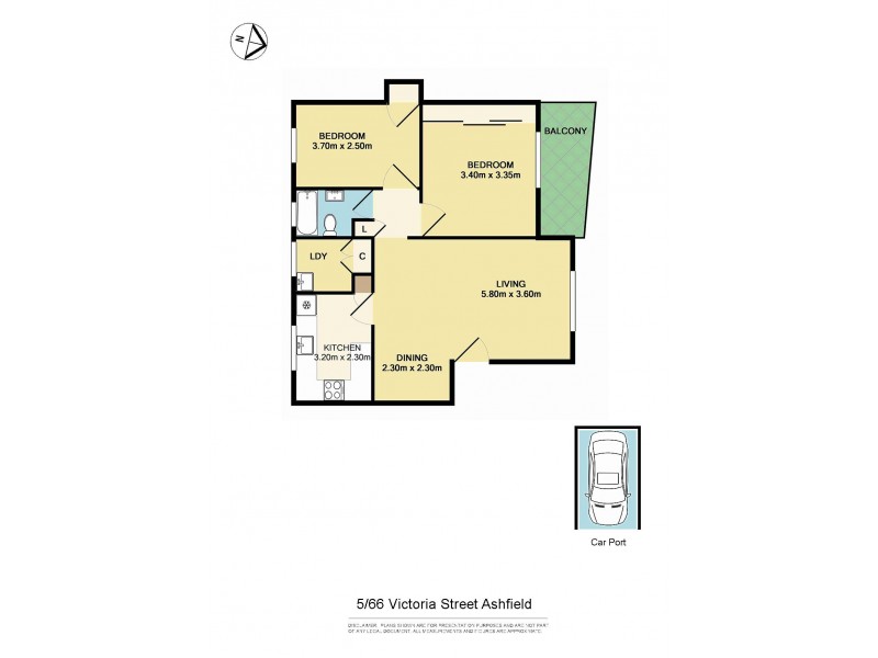 5/66 Victoria Street, Ashfield NSW 2131 Floorplan