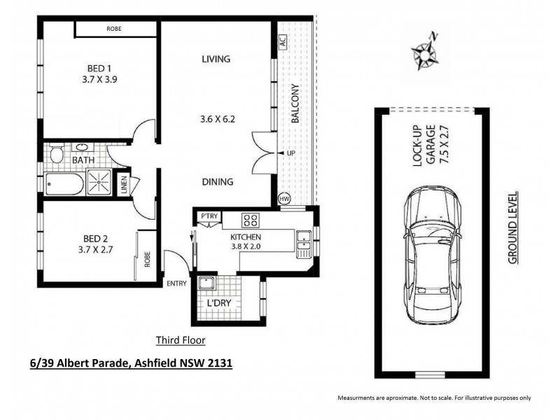 6/39 Albert Parade, Ashfield NSW 2131 Floorplan