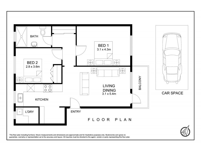 20/47 Chandos Street, Ashfield NSW 2131 Floorplan