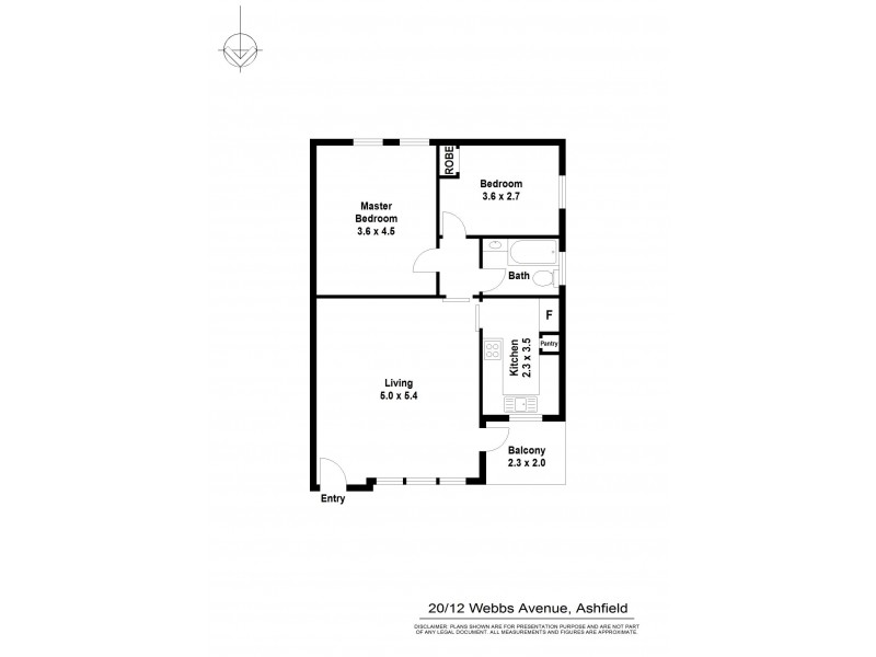 20/12 Webbs Avenue, Ashfield NSW 2131 Floorplan