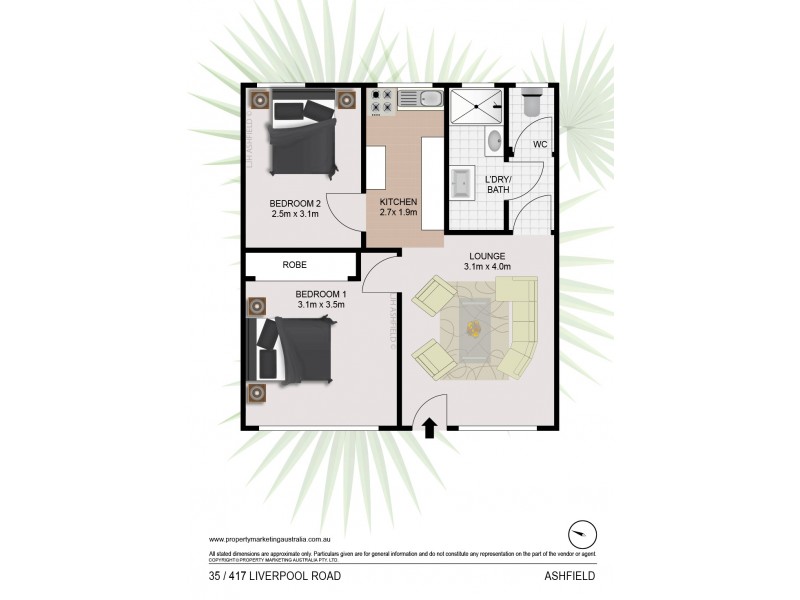 35/417 Liverpool Road, Ashfield NSW 2131 Floorplan