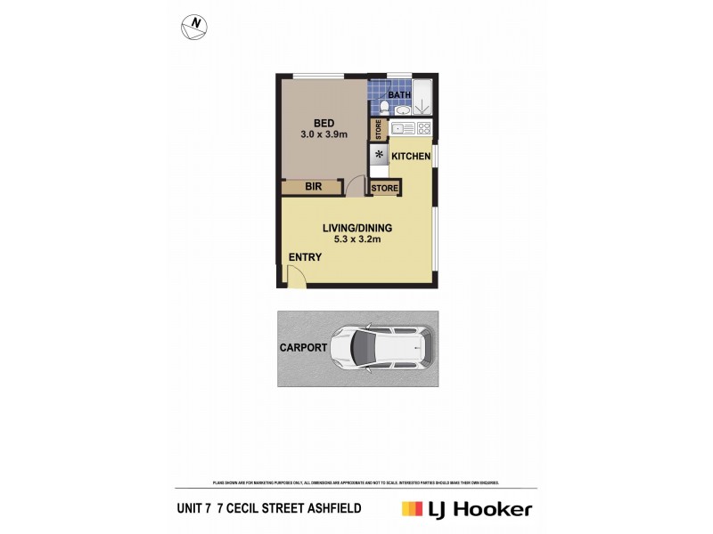 7/7 Cecil Street, Ashfield NSW 2131 Floorplan