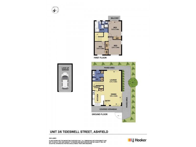 3/6 Tideswell Street, Ashfield NSW 2131 Floorplan