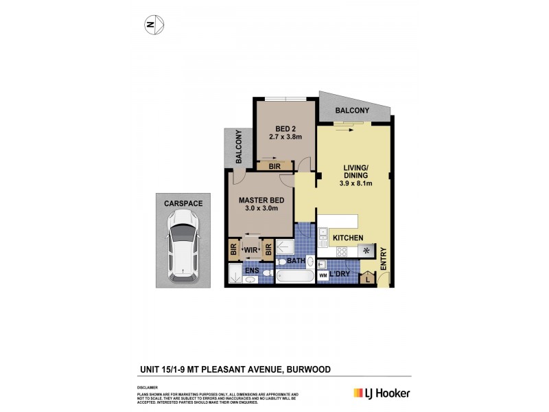 15/1-9 Mt Pleasant Avenue, Burwood NSW 2134 Floorplan