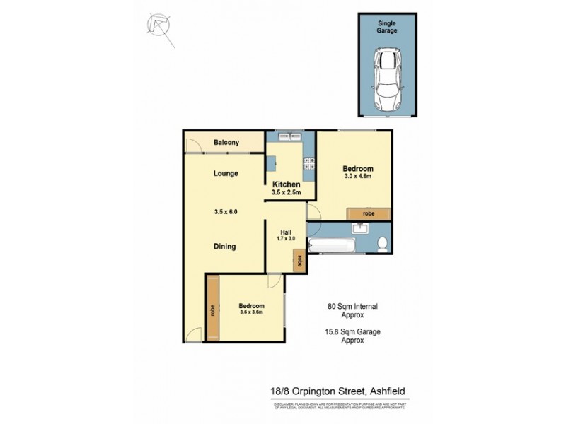 18/8 Orpington Street, Ashfield NSW 2131 Floorplan