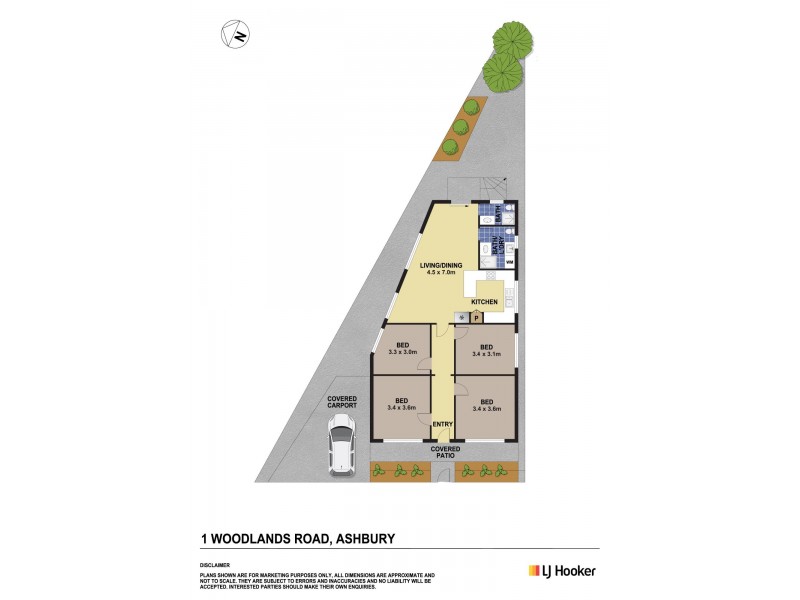 1 Woodlands Road, Ashbury NSW 2193 Floorplan