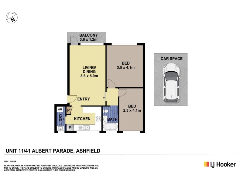 11/41 Albert Parade, Ashfield NSW 2131 Floorplan