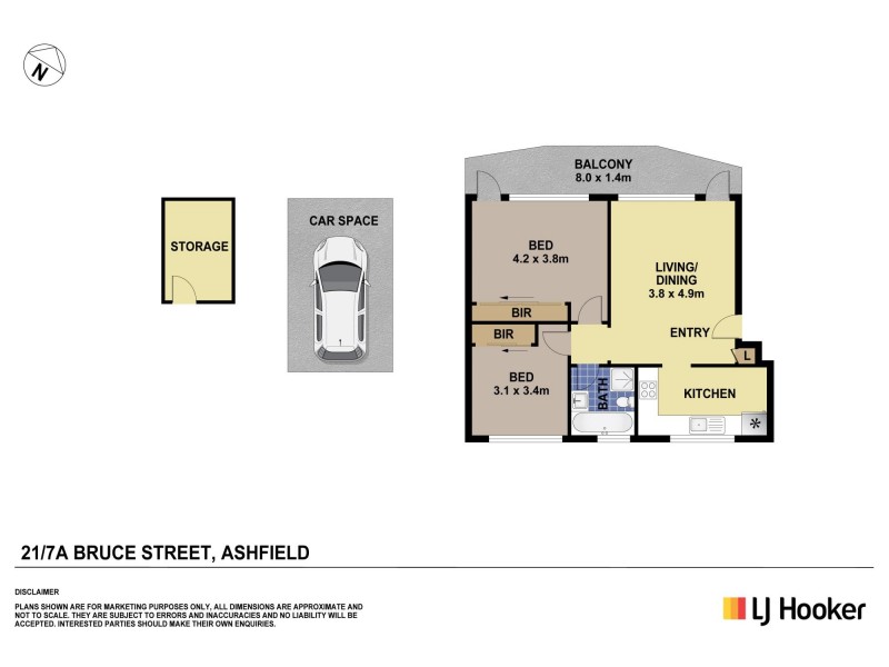 21/7a Bruce Street, Ashfield NSW 2131 Floorplan
