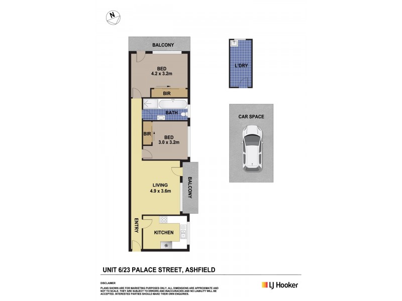 6/23 Palace Street, Ashfield NSW 2131 Floorplan