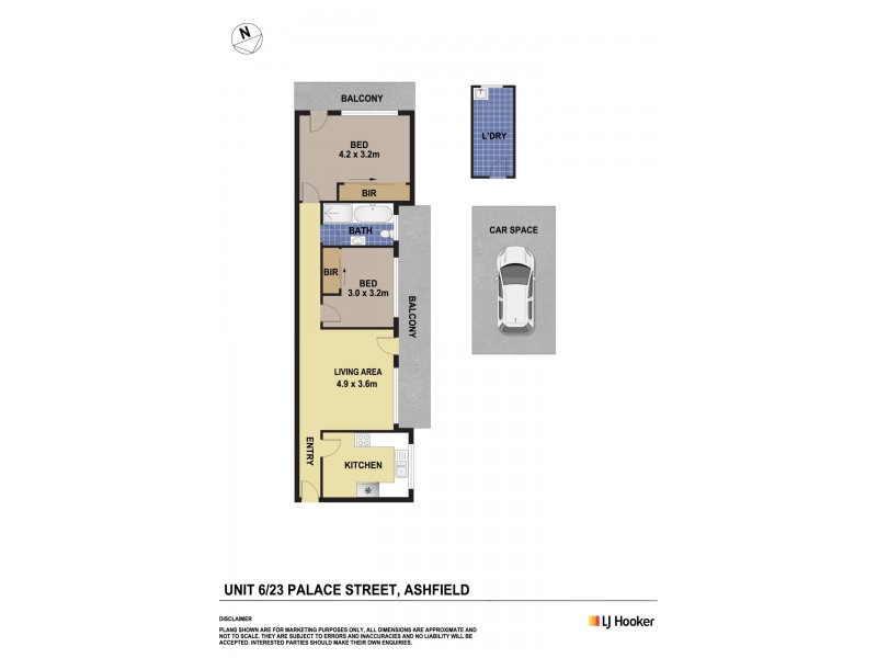 6/23 Palace Street, Ashfield NSW 2131 Floorplan