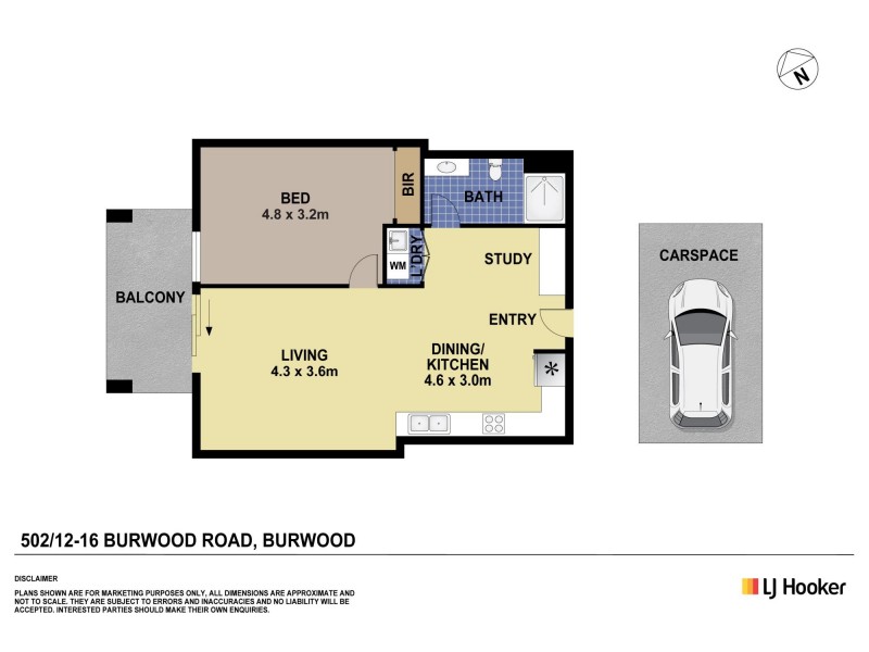 A502/12-16 Burwood Road, Burwood Heights NSW 2136 Floorplan