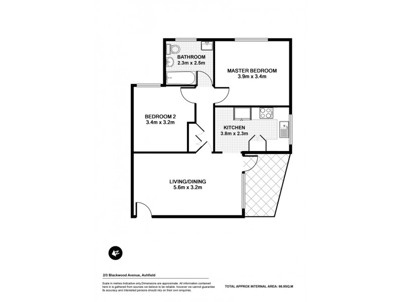 2/3 Blackwood Avenue, Ashfield NSW 2131 Floorplan