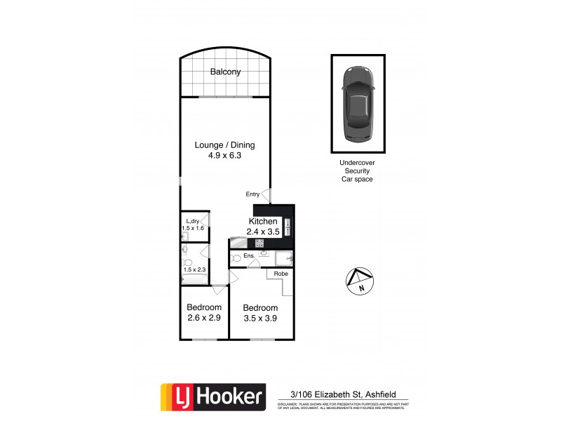 3/106 Elizabeth Street, Ashfield NSW 2131 Floorplan