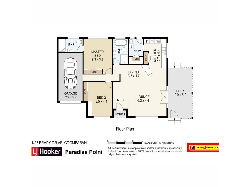 1/22 Brady Drive, Coombabah QLD 4216 Floorplan