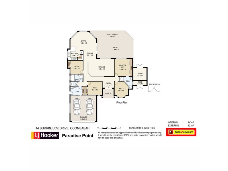 44 Burrinjuck Drive, Coombabah QLD 4216 Floorplan