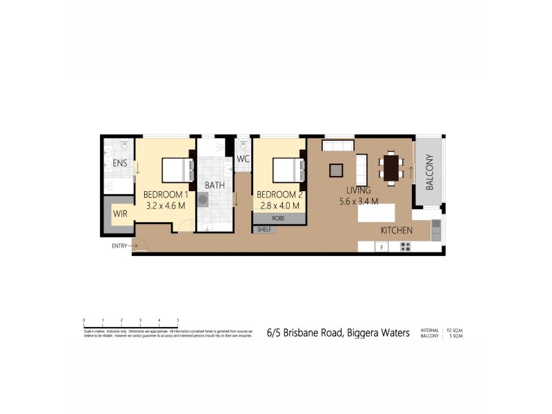 6/5 Brisbane Road, Biggera Waters QLD 4216 Floorplan