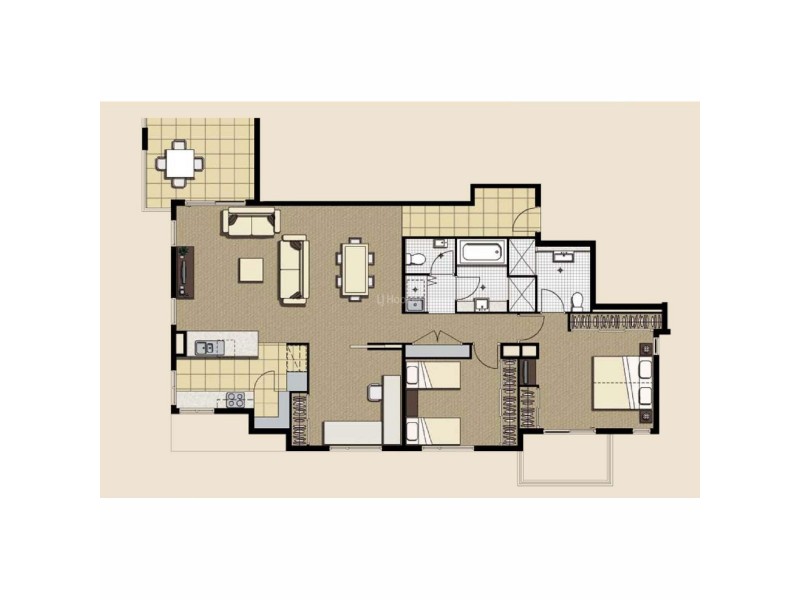 921/66 Sickle Avenue, Hope Island QLD 4212 Floorplan