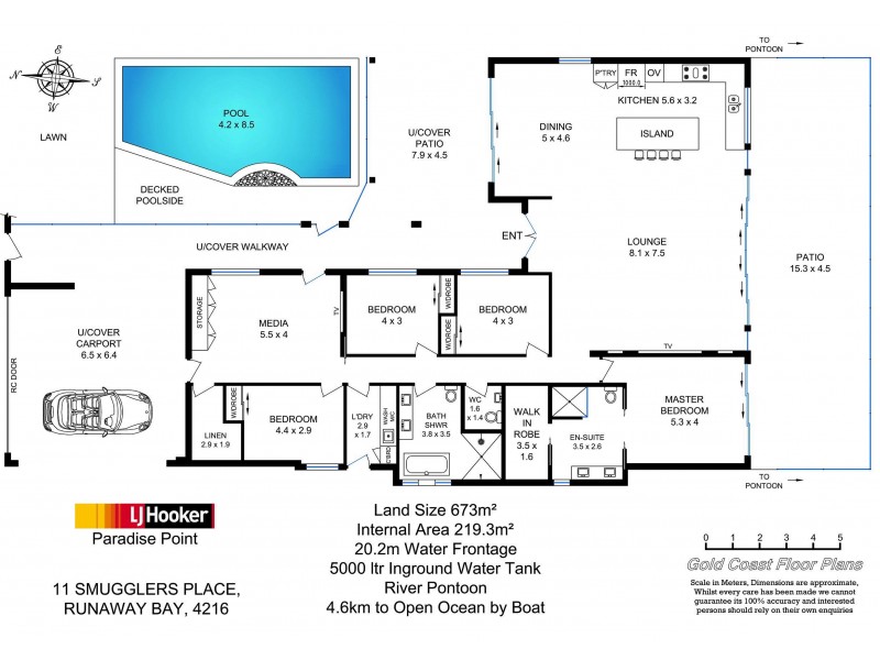 11 Smugglers Place, Runaway Bay QLD 4216 Floorplan