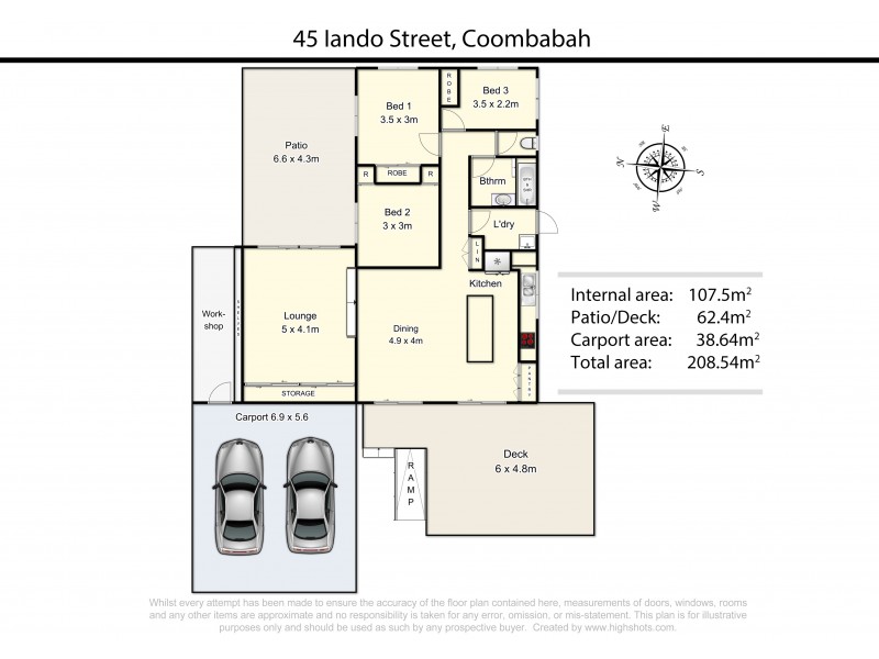 45 Iando Street, Coombabah QLD 4216 Floorplan
