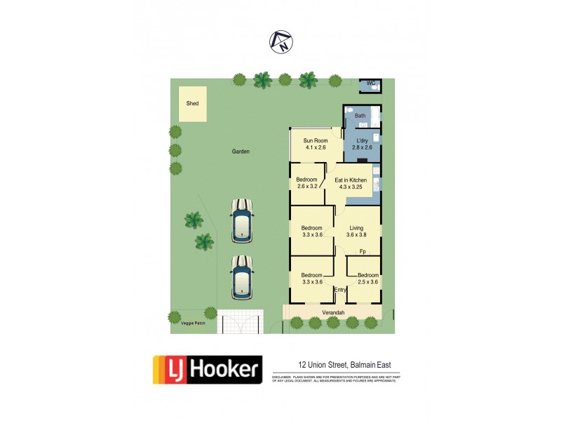 12 Union Street, Balmain East NSW 2041 Floorplan