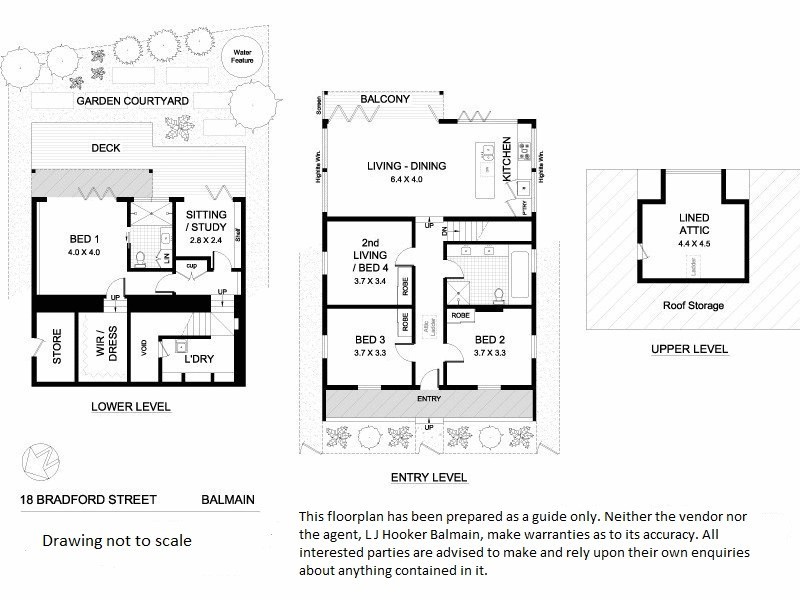 18 Bradford Street, Balmain NSW 2041 Floorplan